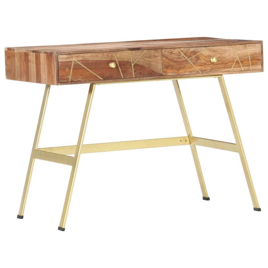Schrijftafel Met Lades 100X55X75 Cm Massief Sheeshamhout massief sheesham hout