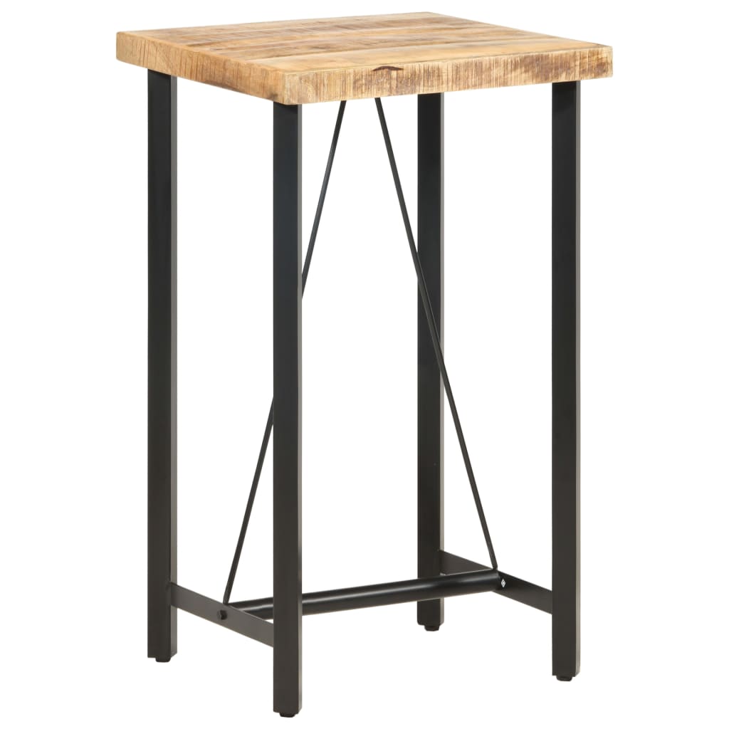 Bartafel Ruw Mangohout 60 x 60 x 107 cm