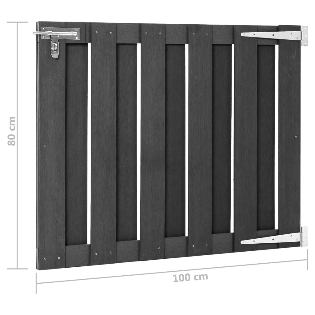Poort 100x80 cm HKC grijs 100 x 80 cm