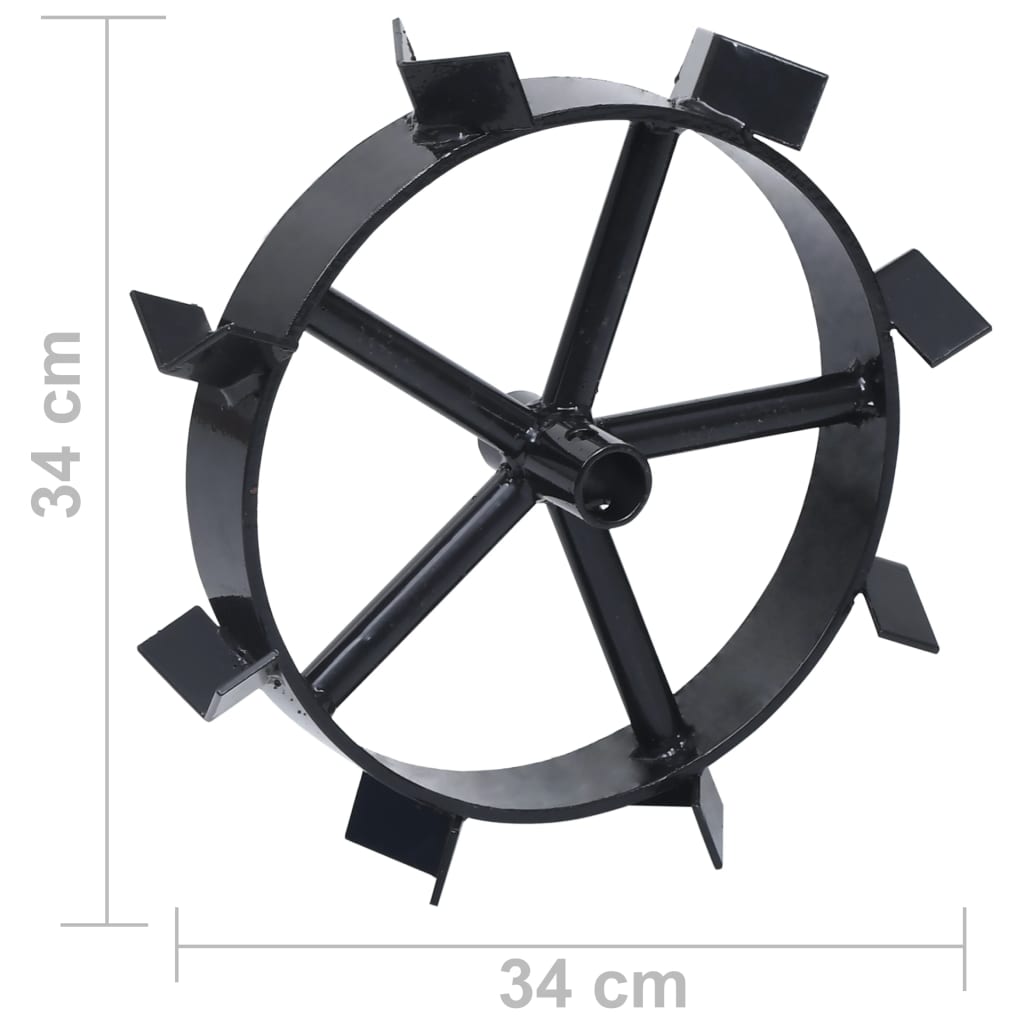 Wielen Voor 6,5 Pk Benzinefrees 2 St Metaal