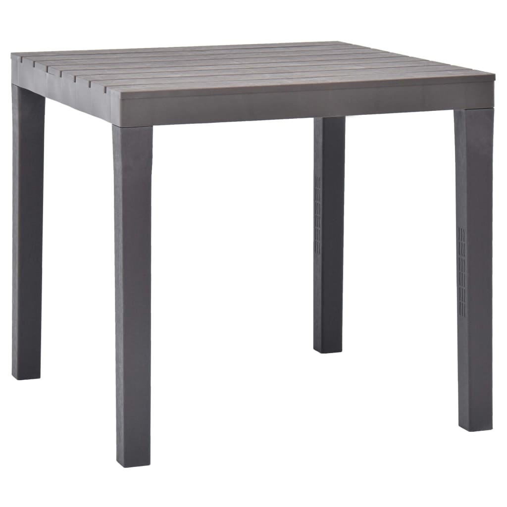 Tuintafel 78X78X72 Cm Kunststof Wit