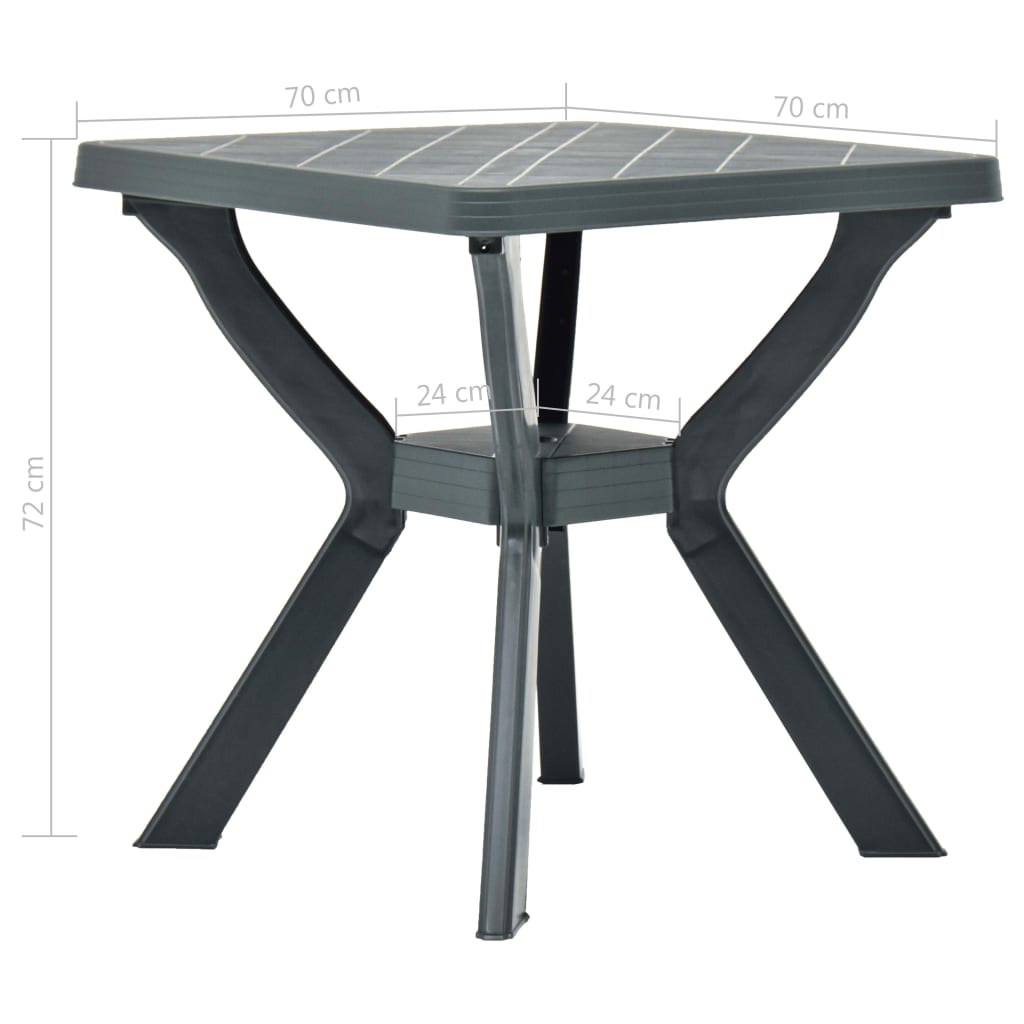 Bistrotafel 70X70X72 Cm Kunststof Groen