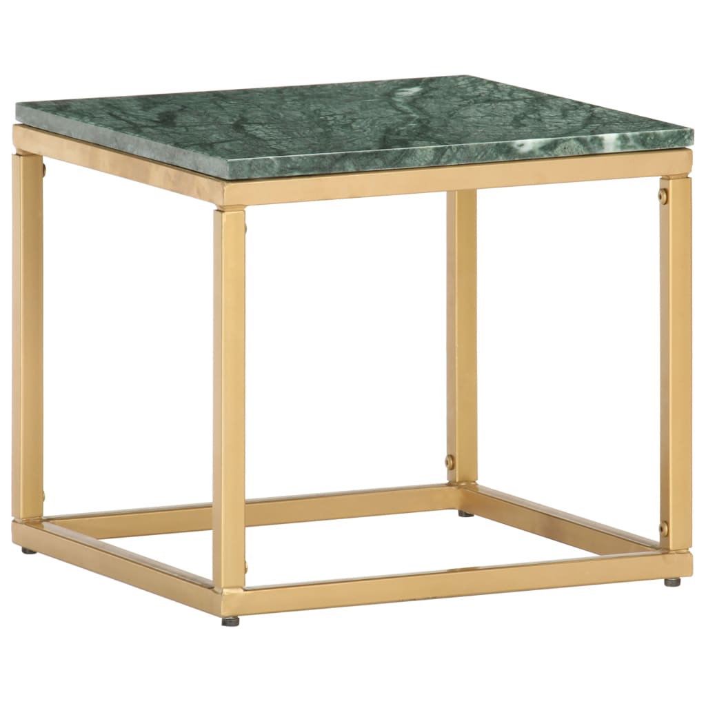 Salontafel Echt Steen Met Marmeren Textuur 40 x 40 x 35 cm Groen