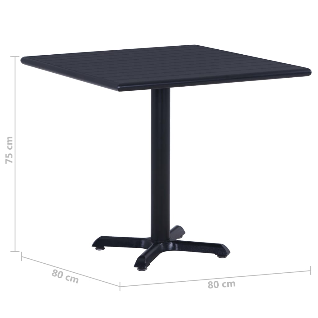 Tuintafel Zwart