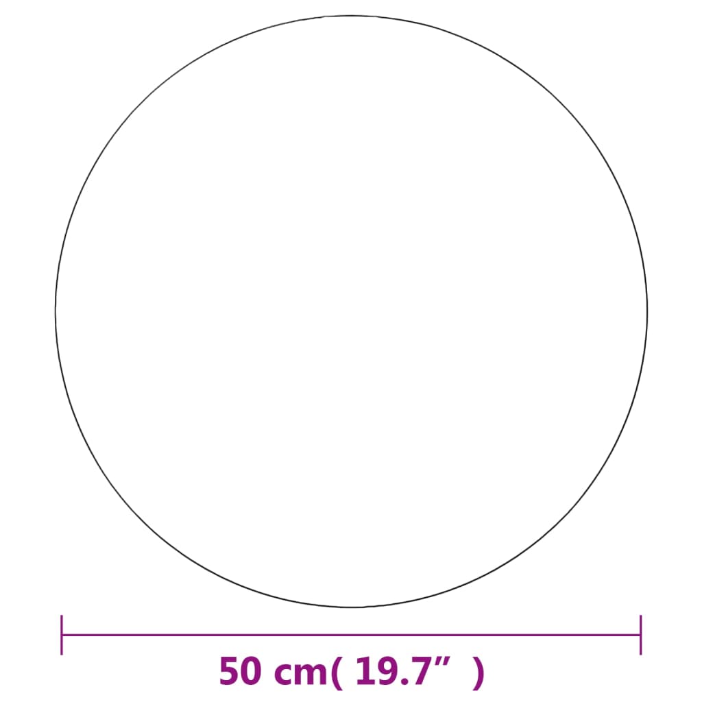Wandspiegels Rond 50 Cm Glas 2 Φ 50 cm zonder LED