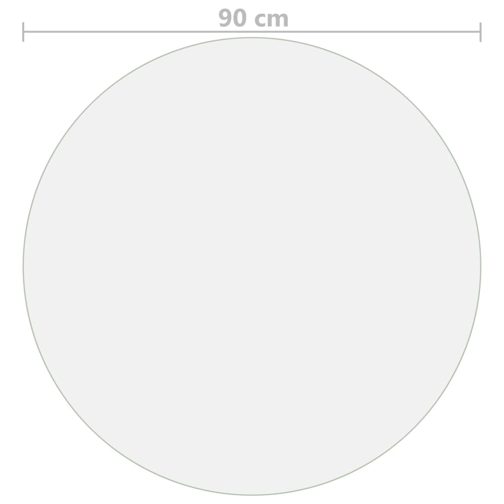 Tafelbeschermer Ø 2 Mm Pvc Transparant 90 cm Doorzichtig