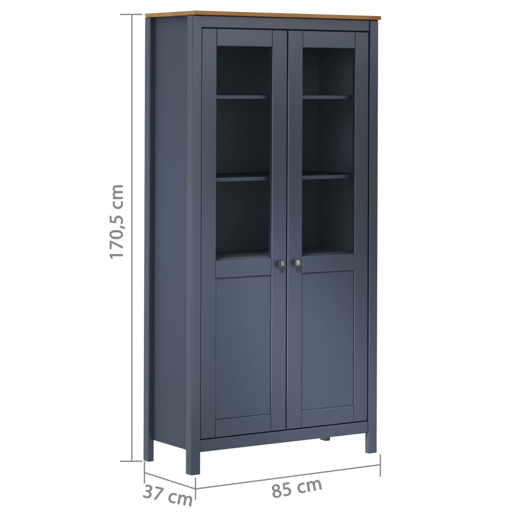 Hoge Kast Hill 85X37X70,5 Cm Massief Grenenhout