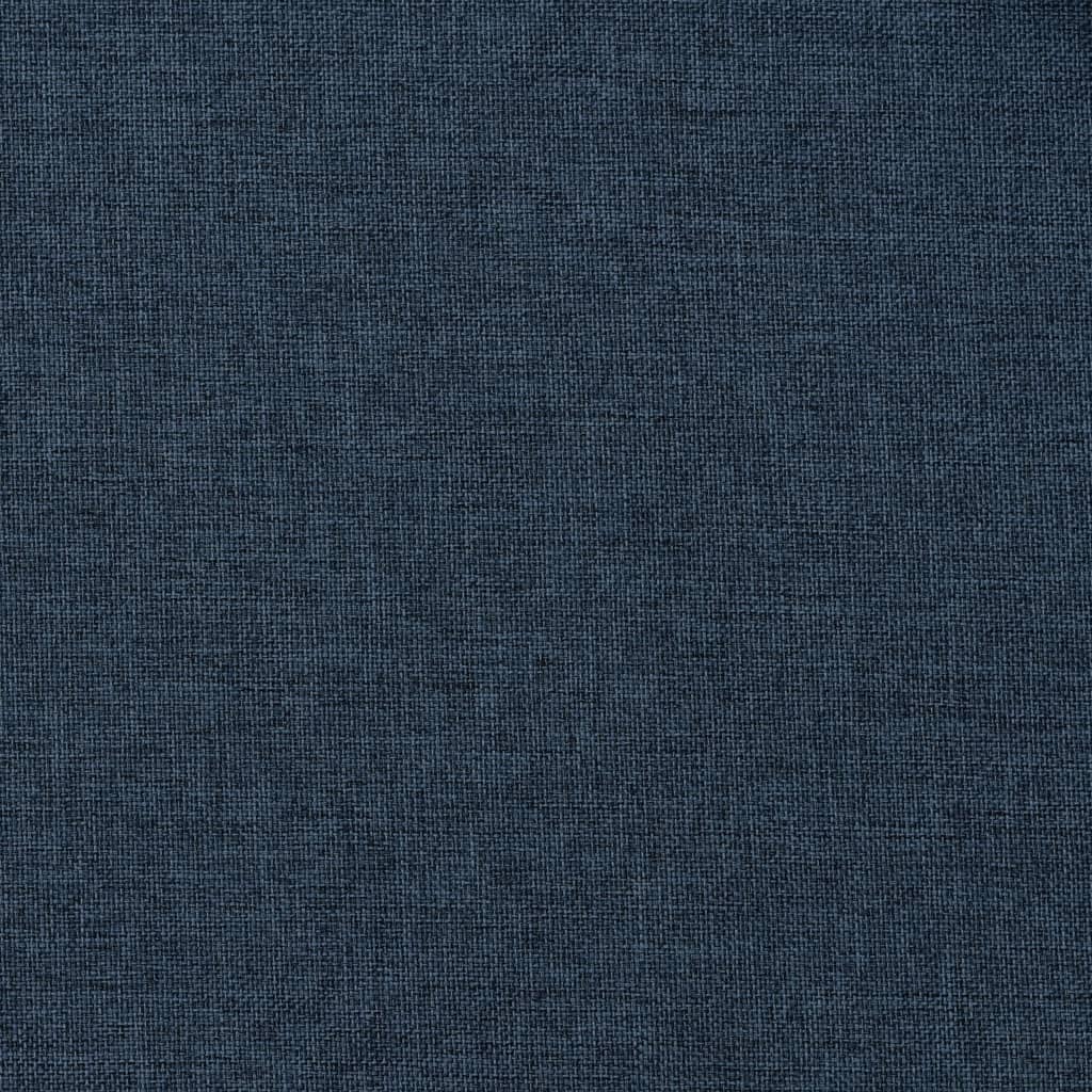 Gordijn Linnen-Look Verduisterend Met Haken 290X245 Cm Blauw