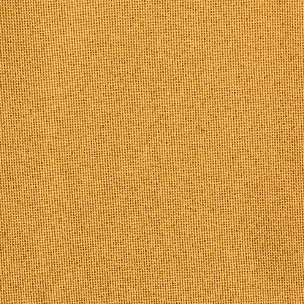 Gordijnen Linnen-Look Verduisterend Haken 140 x 225 cm Geel