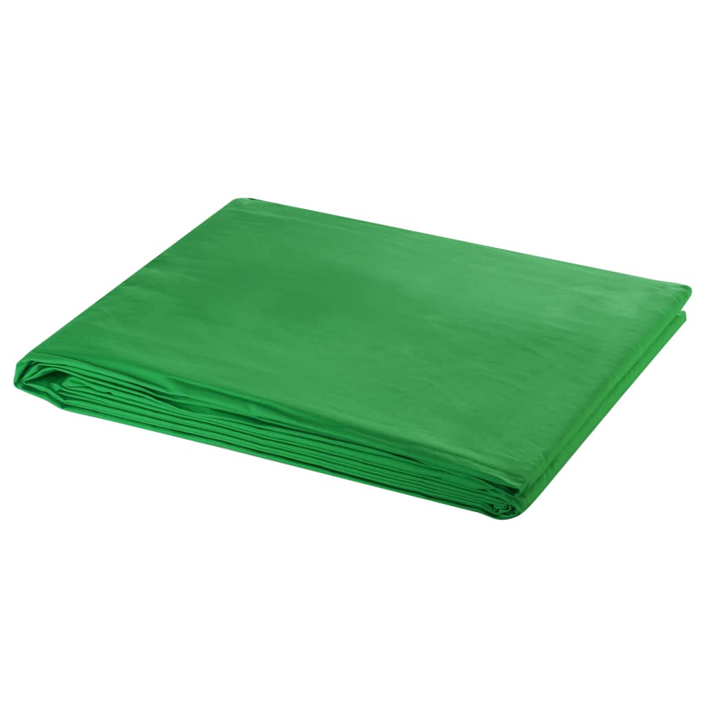 Fotostudioset Met Verlichtingsset En Achtergrond 300 x 300 cm Groen