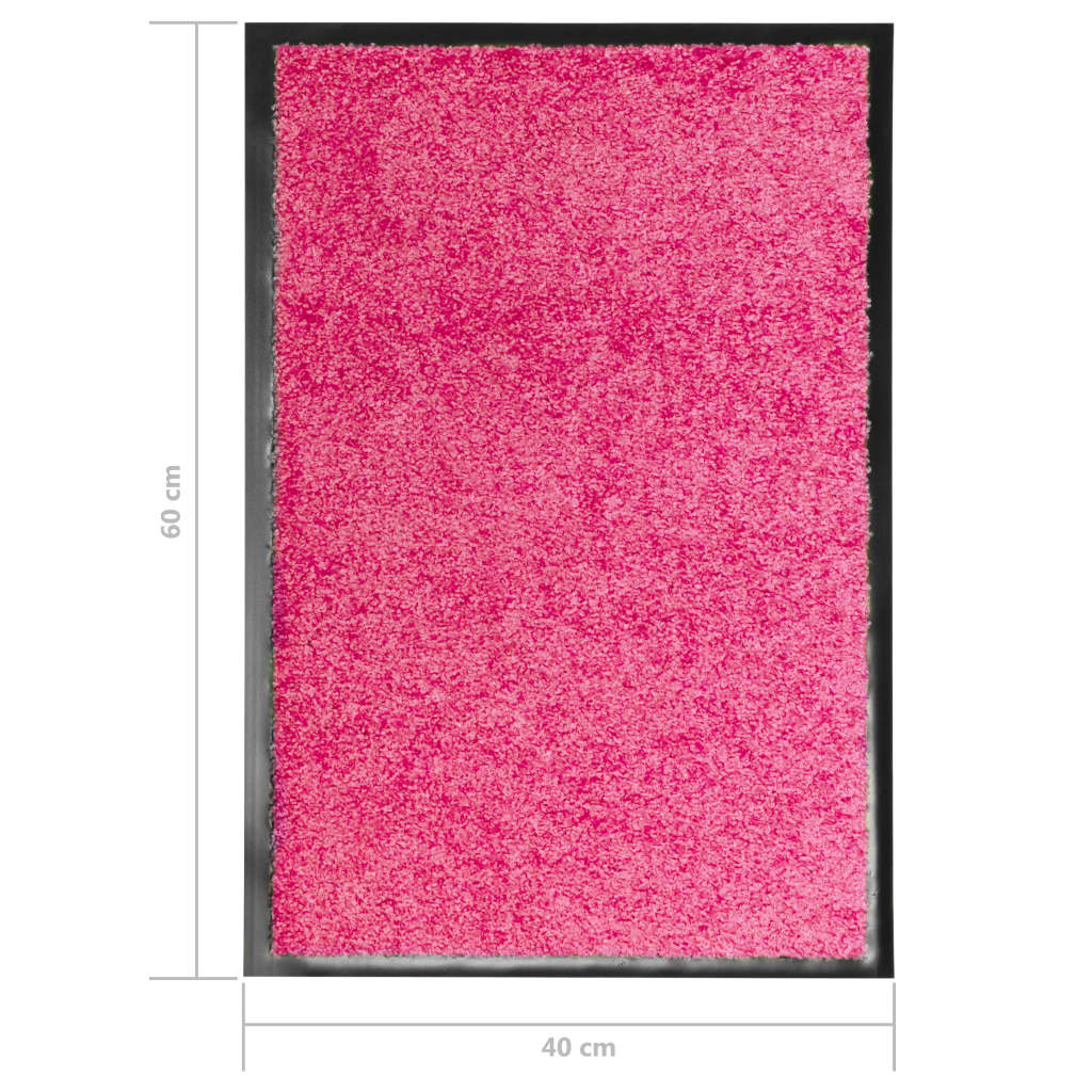 Deurmat wasbaar 40x60 cm roze 40 x 60 cm Roze