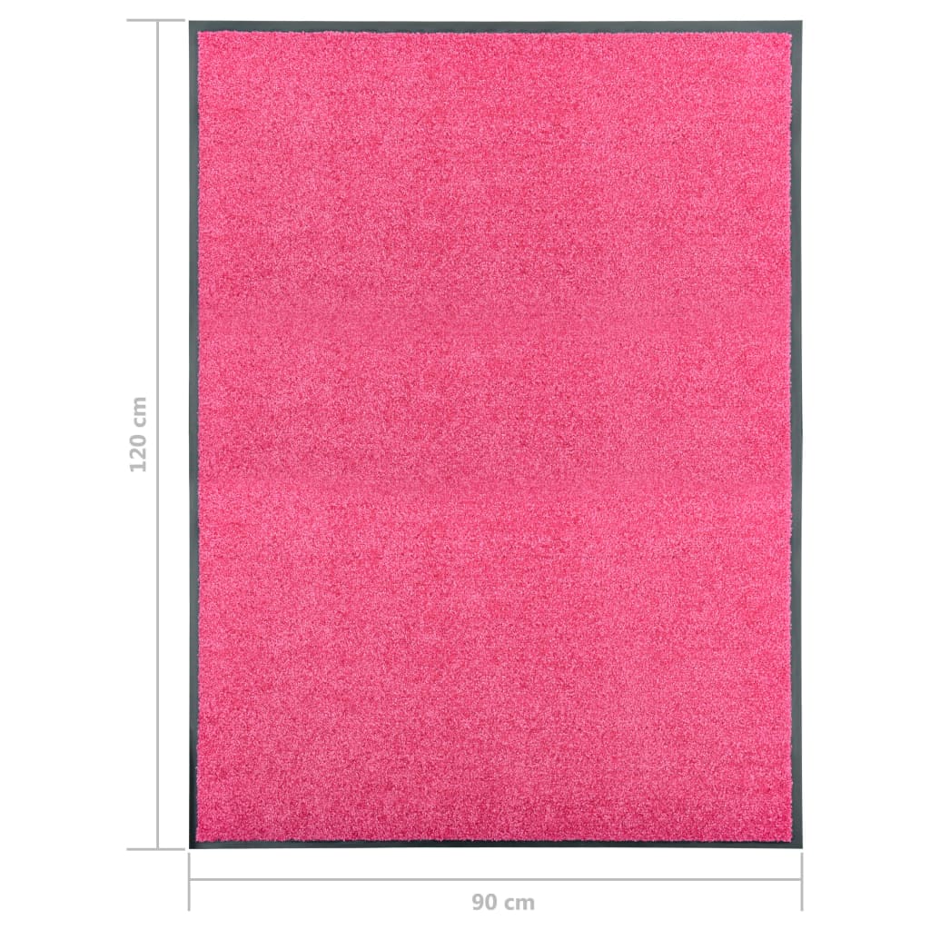 Deurmat wasbaar 90x120 cm roze 90 x 120 cm Roze