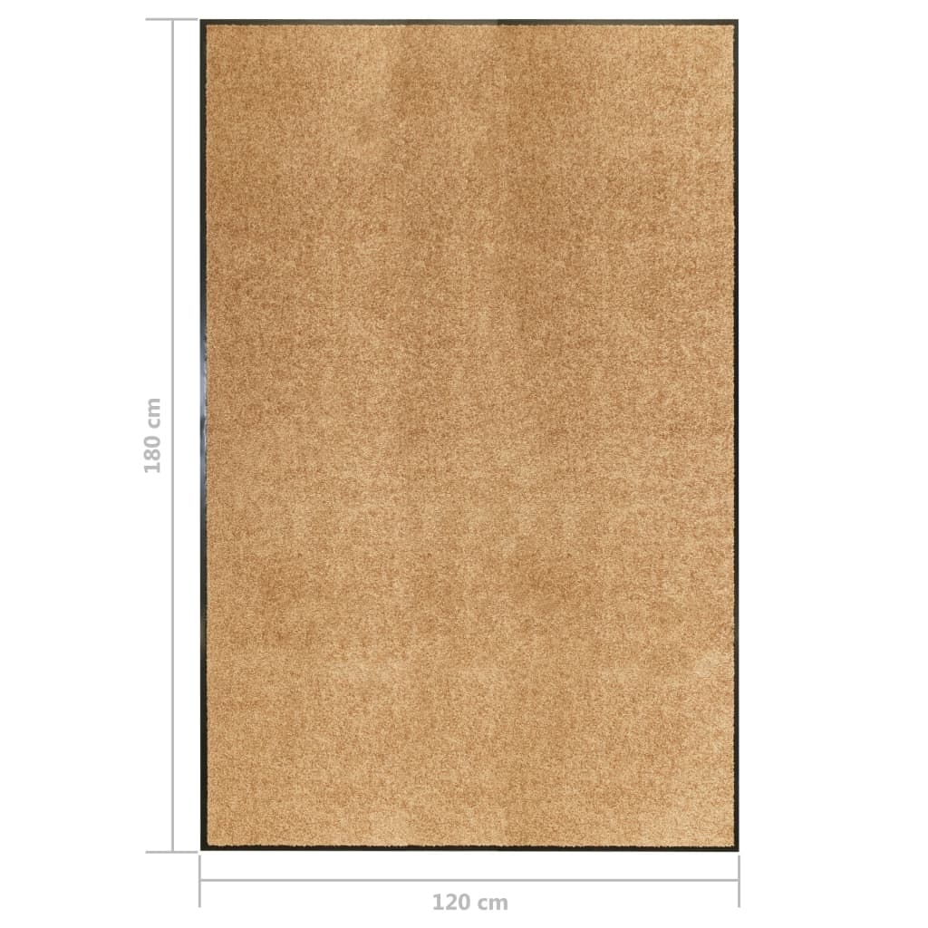 Deurmat wasbaar 120x180 cm crème 120 x 180 cm Crème