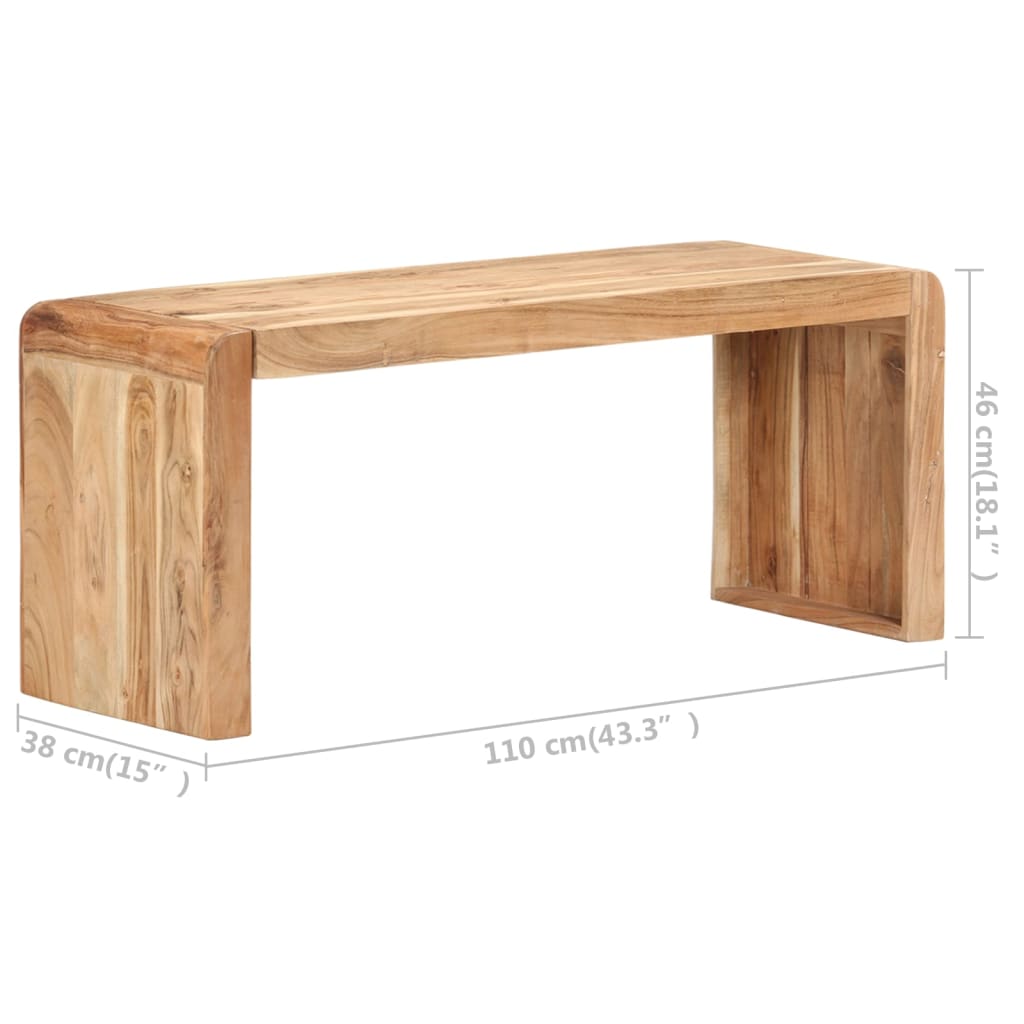 Bankje Massief Acaciahout 110 x 38 x 46 cm