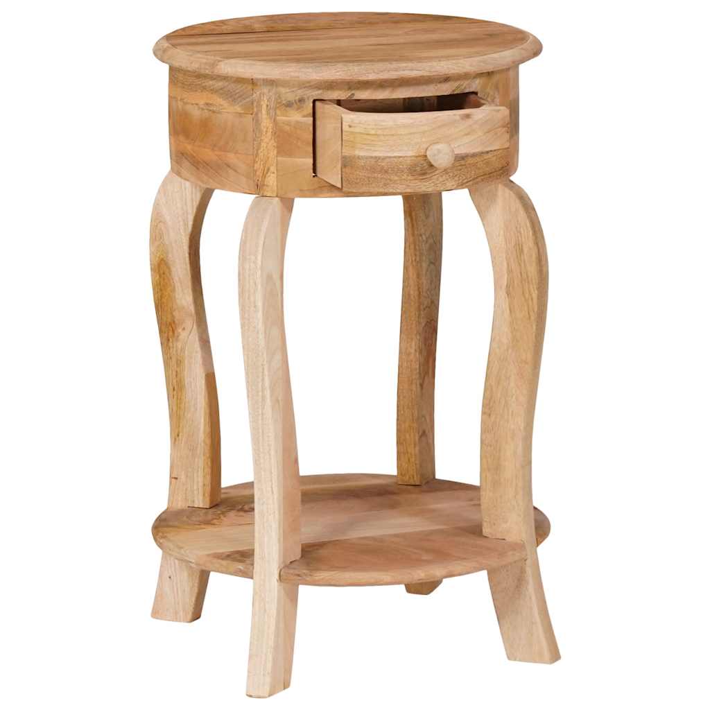Bijzettafel 37x37x61 cm massief mangohout