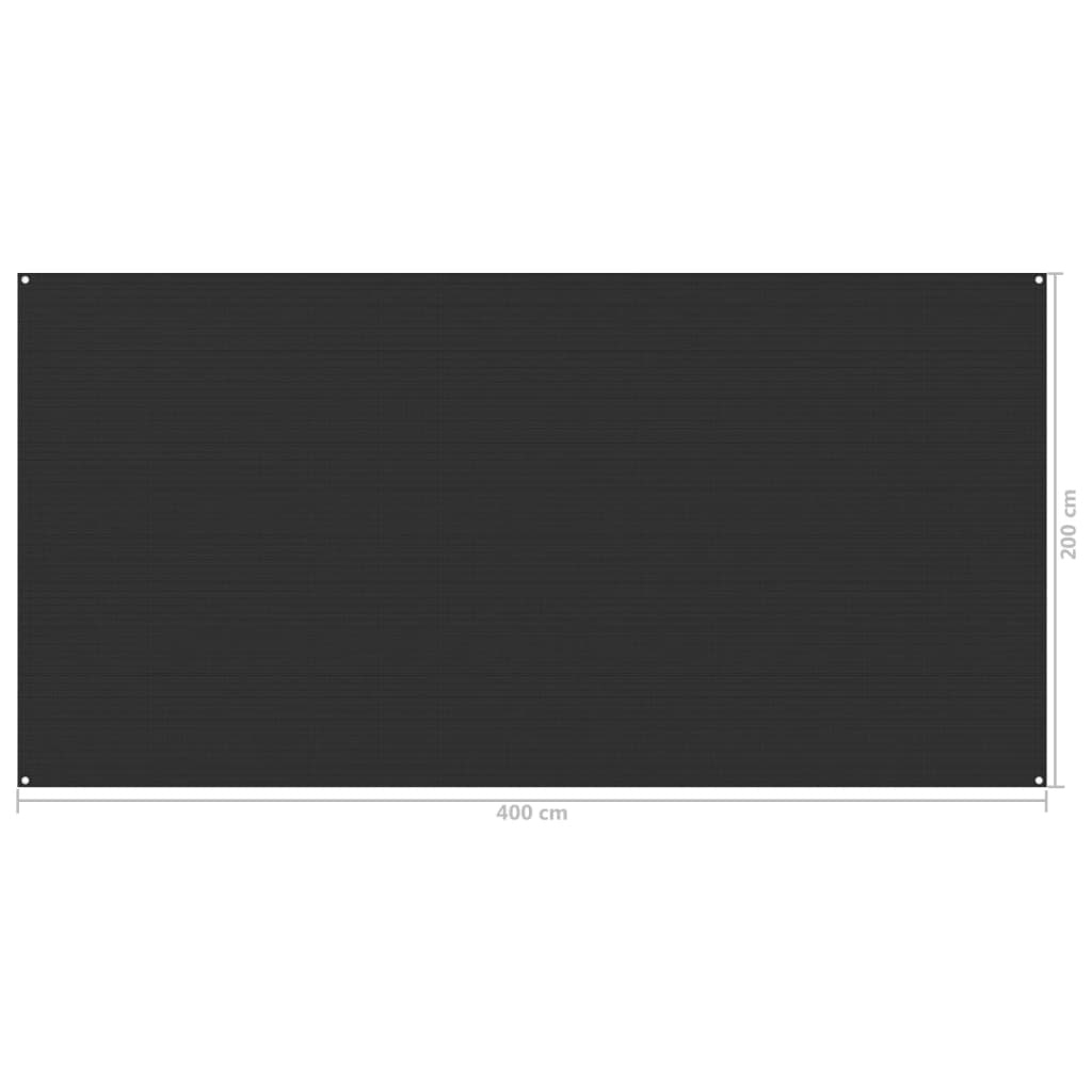 Tenttapijt 200x400 cm antracietkleurig 200 x 400 cm