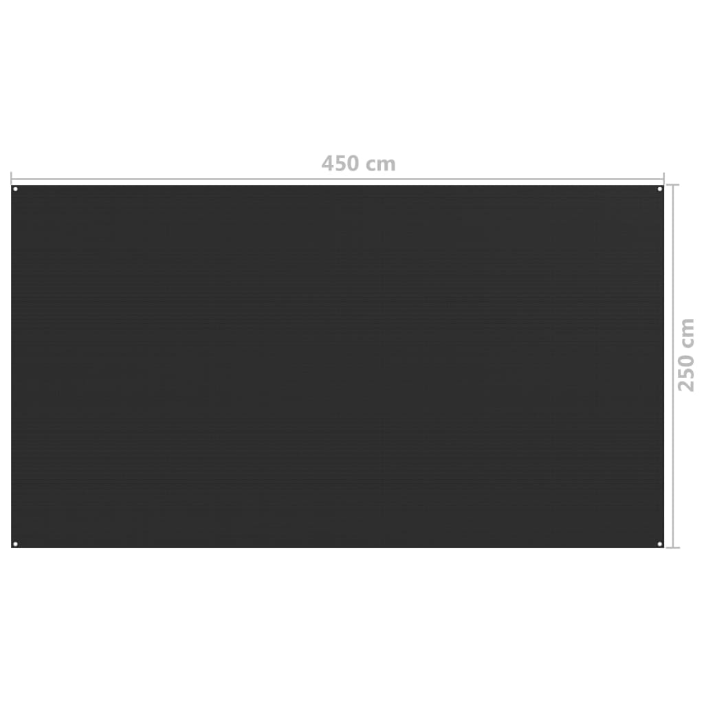 Tenttapijt 250x450 cm antraciet 250 x 450 cm