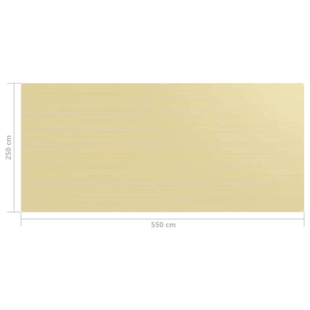 Tenttapijt Beige 250 x 550 cm