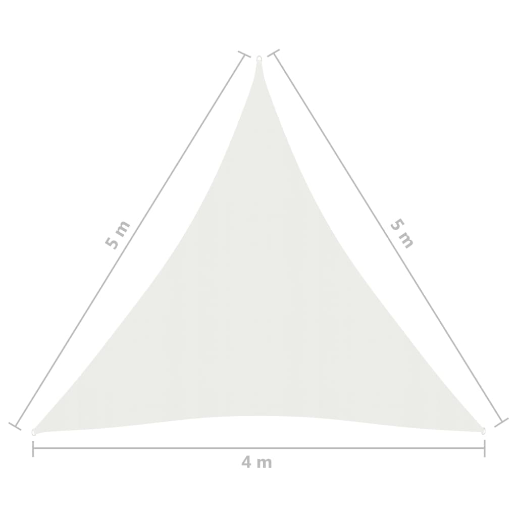 Zonnezeil 160 G/M² Hdpe Wit 4 x 5 x 5 m