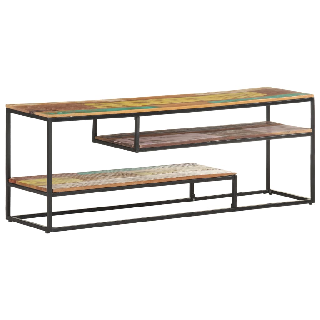 Tv-Meubel 130X30X45 Cm massief gerecycled hout