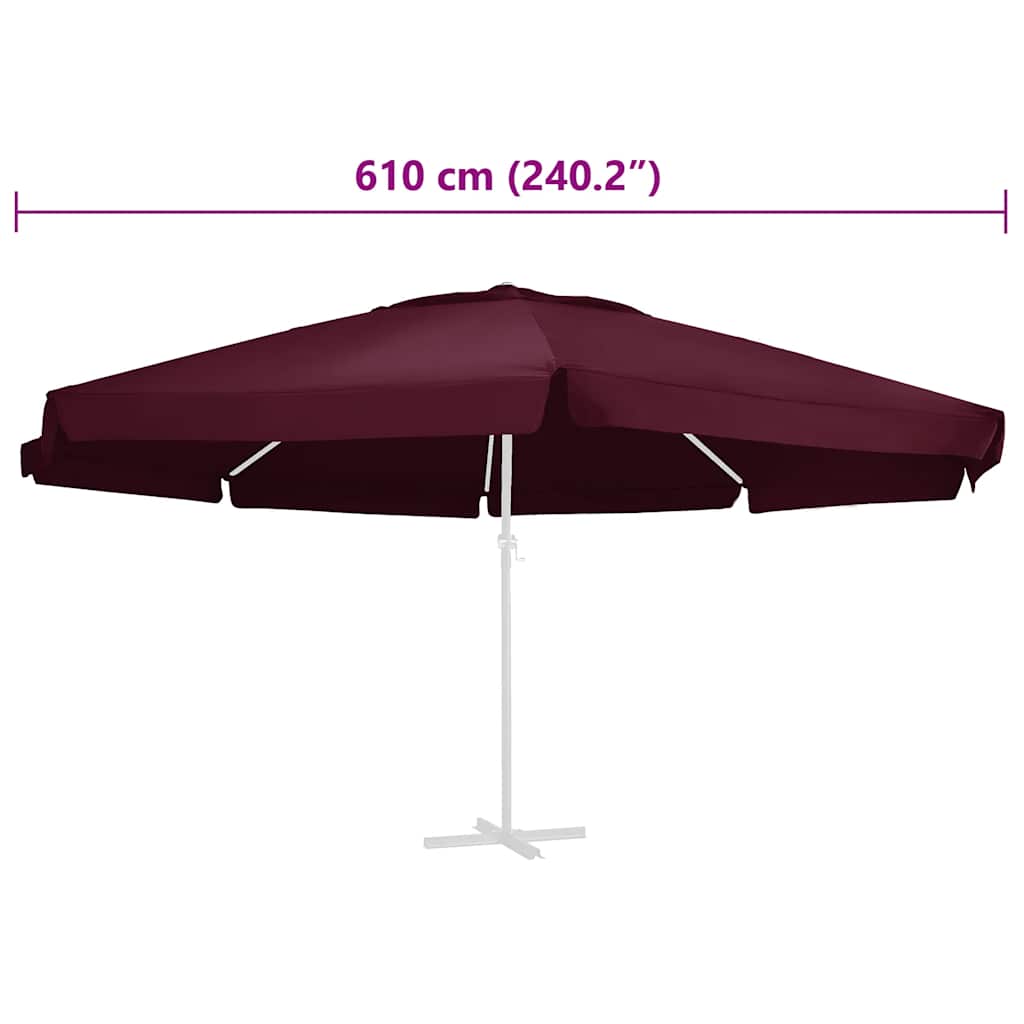 Vervangingsdoek Voor Parasol 610 Cm Φ 610 cm