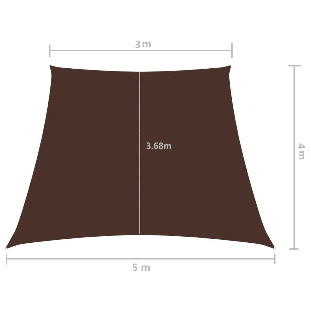 Zonnezeil Trapezium Oxford Stof 3/5 x 4 m