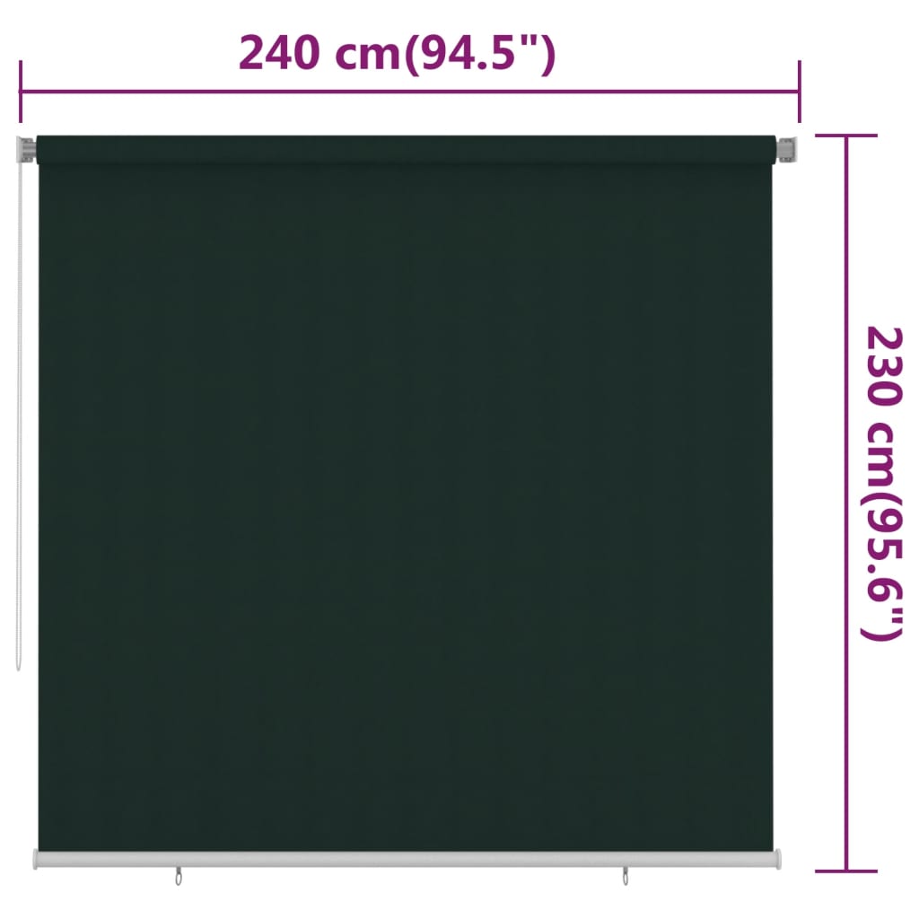Rolgordijn Voor Buiten Hdpe 240 x 230 cm