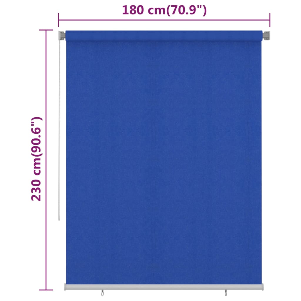 Rolgordijn Voor Buiten Hdpe 180 x 230 cm