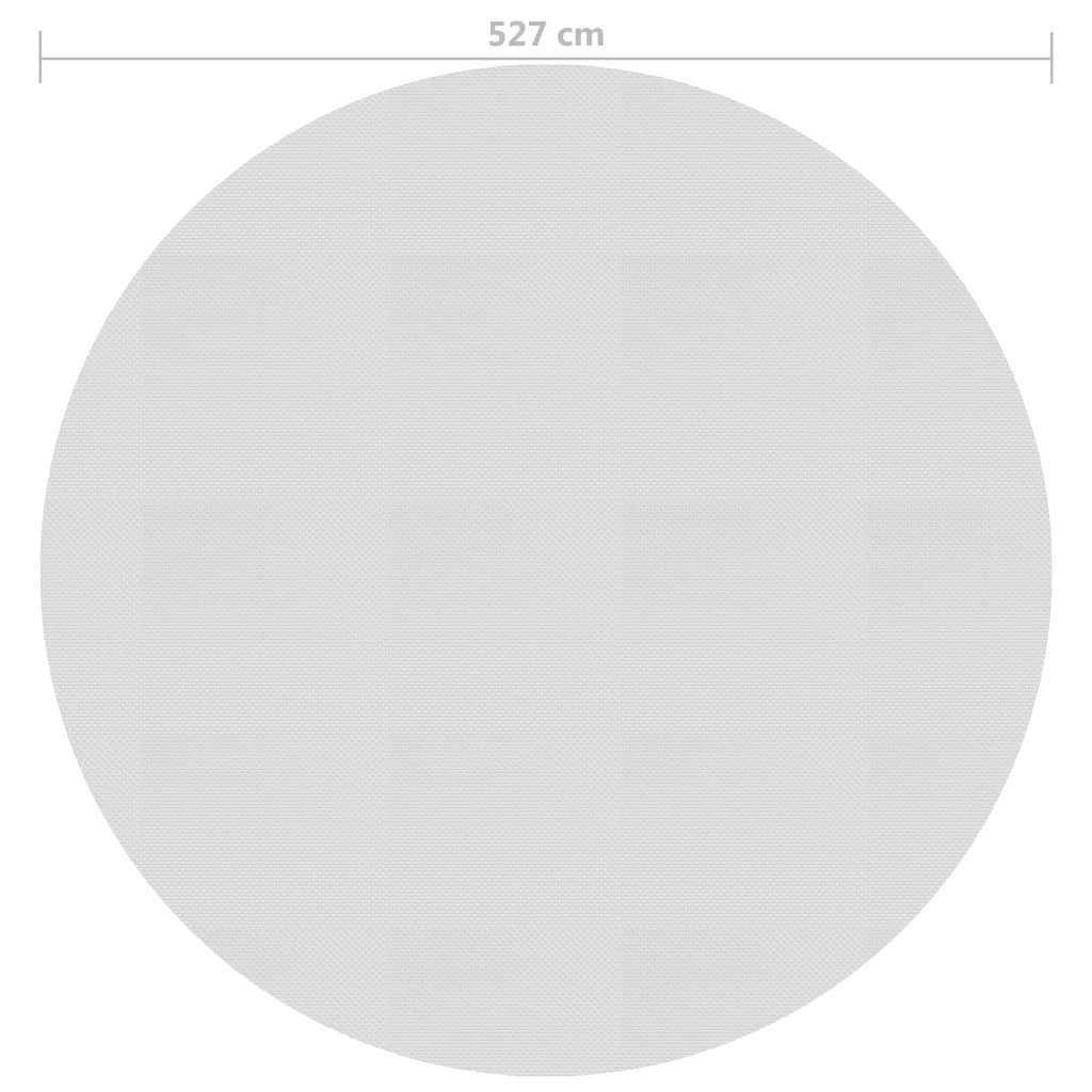 Zwembadfolie solar drijvend 527 cm PE grijs Ø 527 cm Grijs