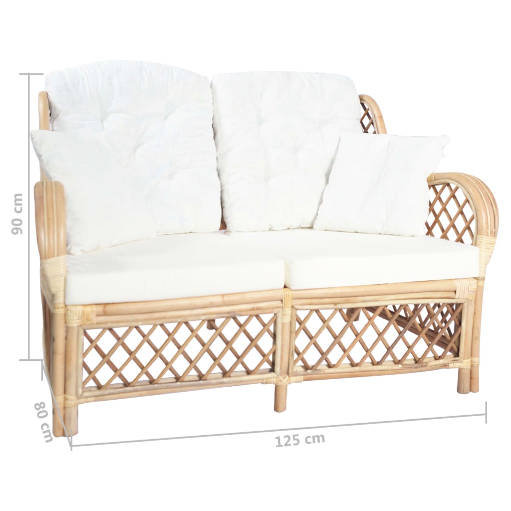 Rattan Bruin Tweezitsbank