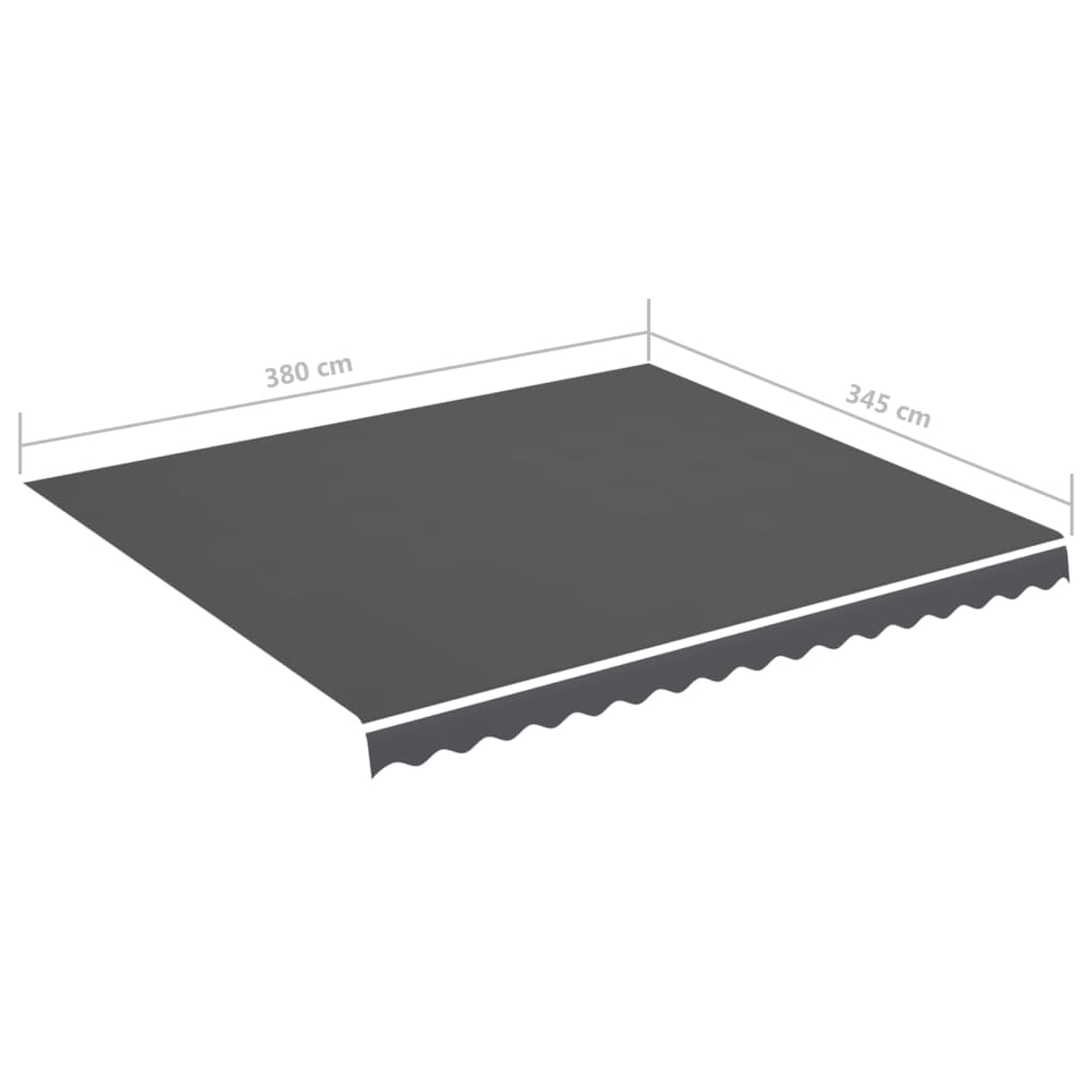 Vervangingsdoek Voor Luifel 4X3,5 M Kleurig 400 x 350 cm Antraciet