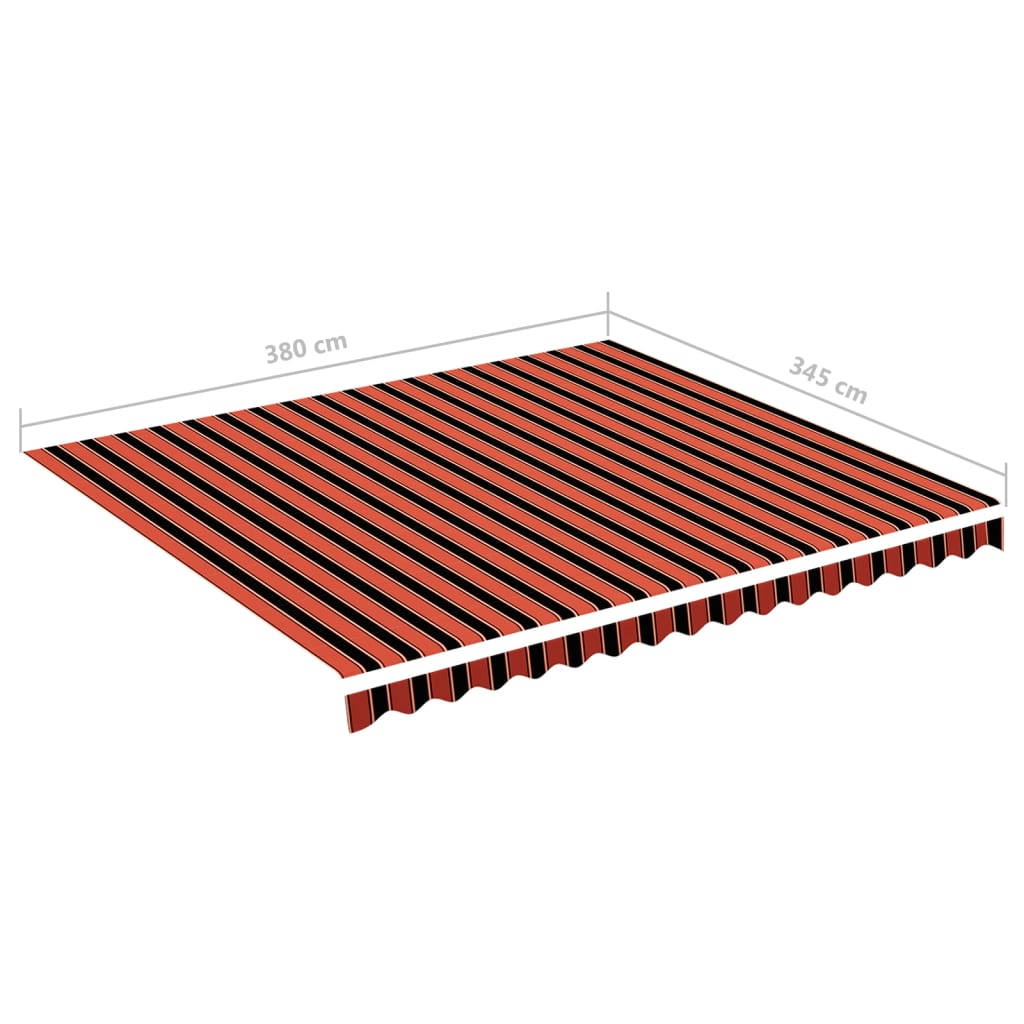 Vervangingsdoek Voor Luifel 4X3,5 M 400 x 350 cm Oranje en bruin