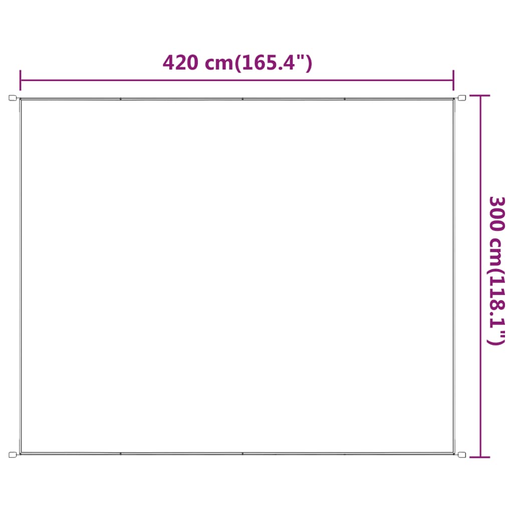 Luifel Verticaal Oxford Stof Lichtgroen 300 x 420 cm