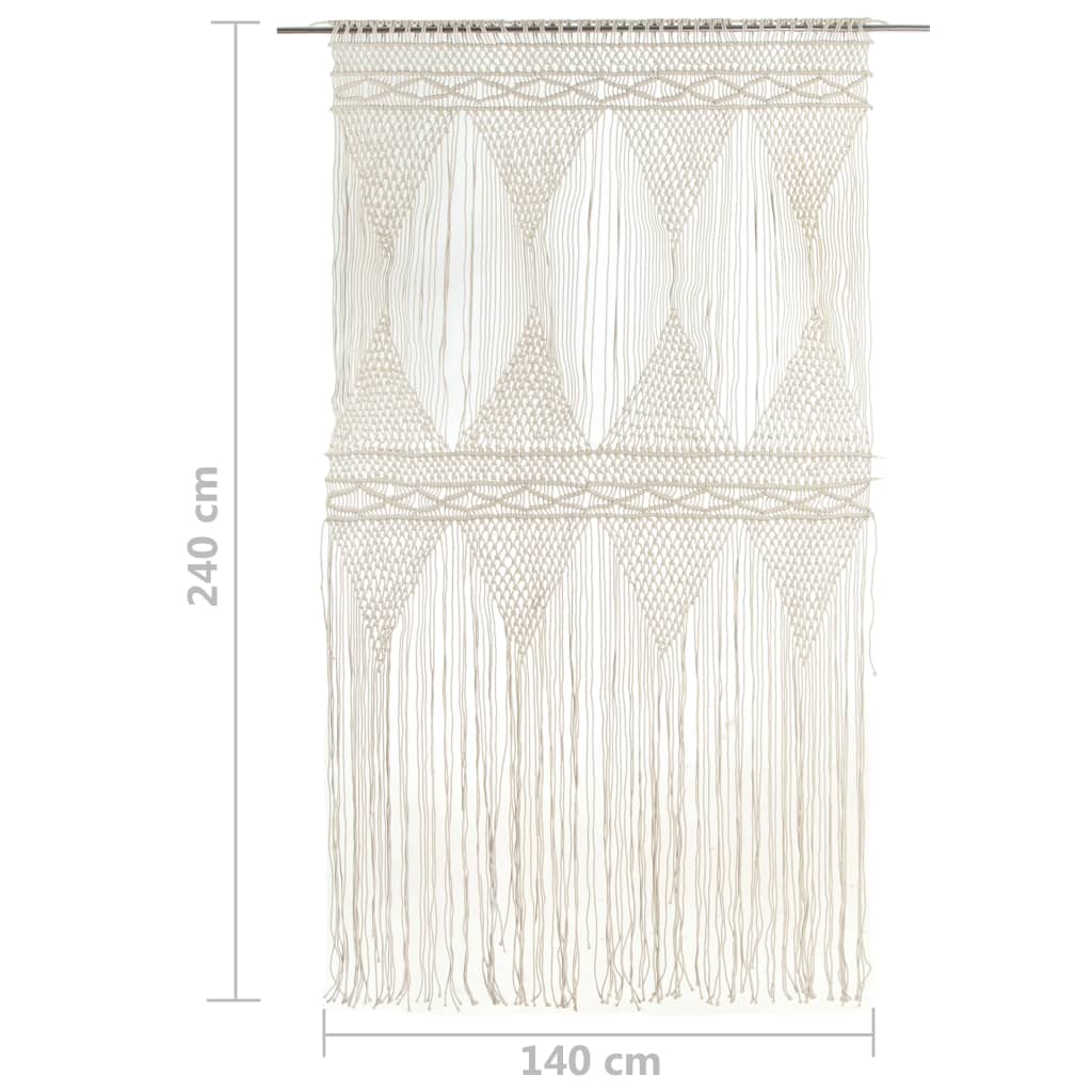 Gordijn Macramé 40X240 Cm Katoen