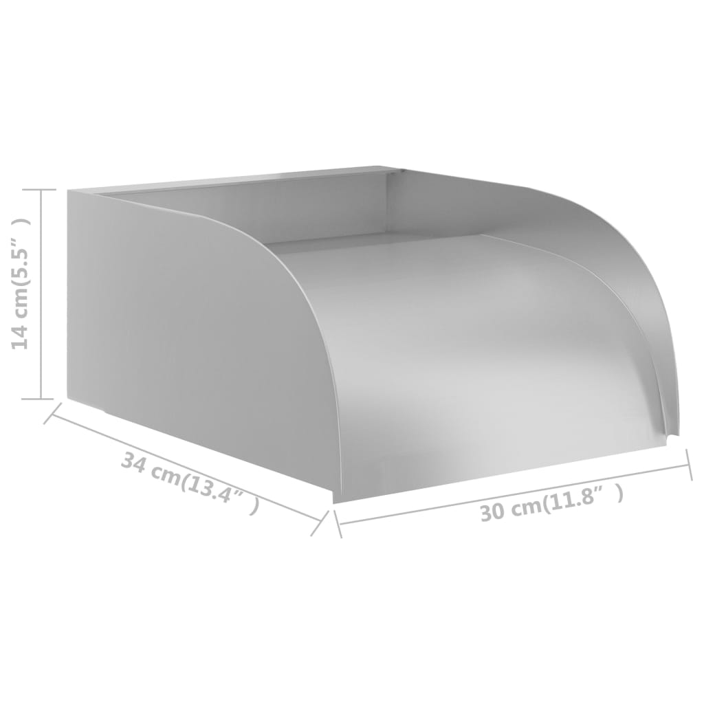 Waterval Roestvrij Staal 304 30 x 34 x 14 cm zonder LED