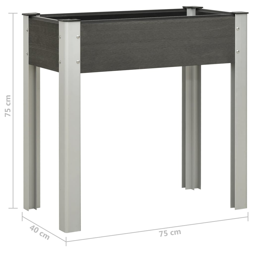Plantenbak Verhoogd Hkc Grijs 75 x 40 x 75 cm