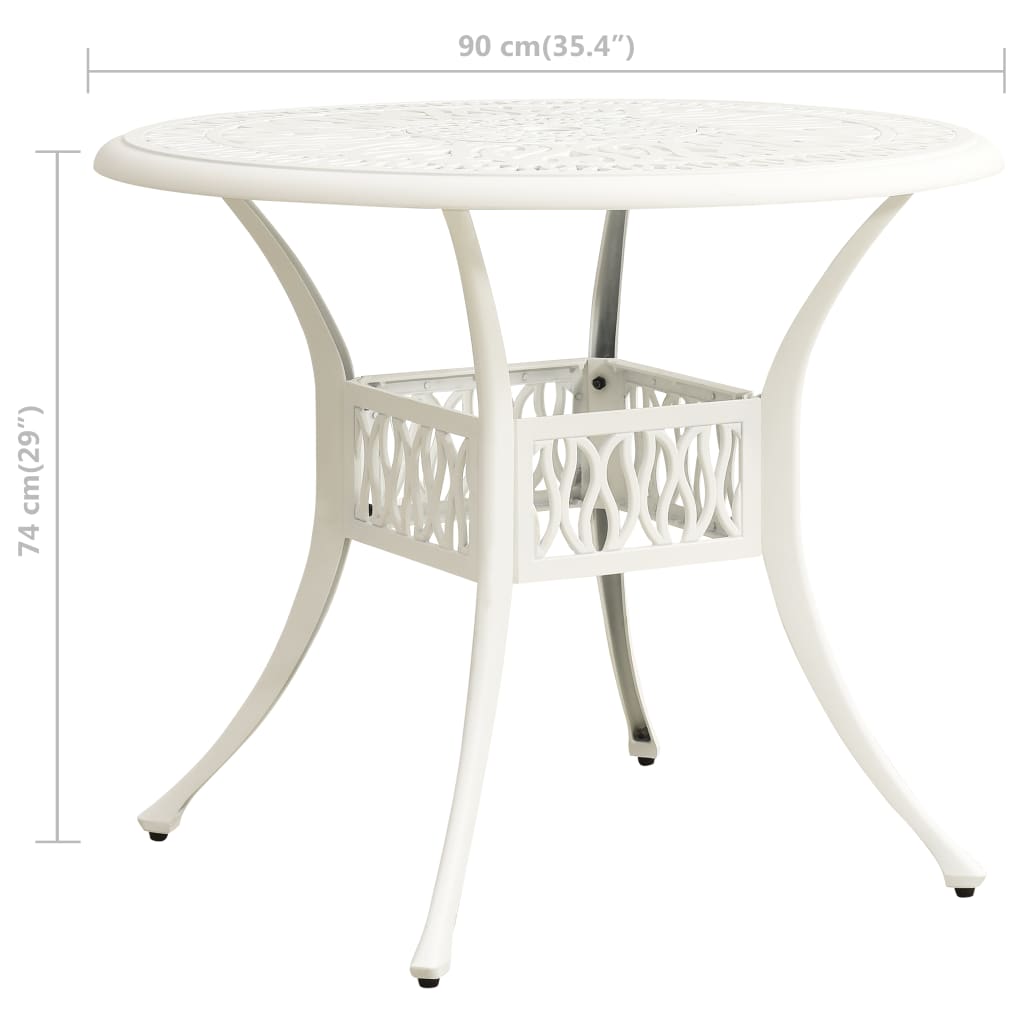 Tuintafel Gietaluminium 90 x 90 x 74 cm
