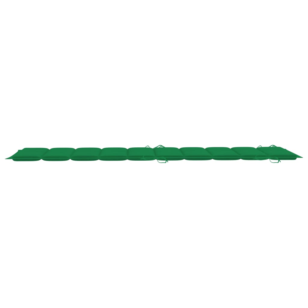 Ligbed Met Kussen Massief Acaciahout Groen 1 ligbed