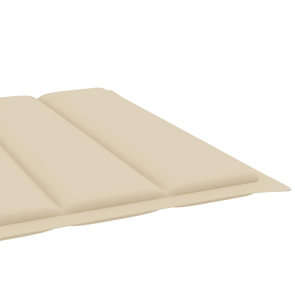 Ligbed 2-Persoons Met Kussens Bamboe Beige