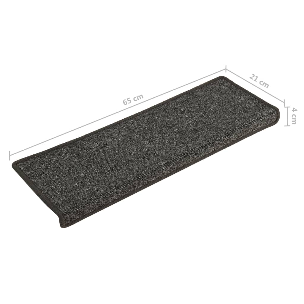 Trapmatten 65X21X4 Cm 15 65 x 25 cm Grijs en zwart