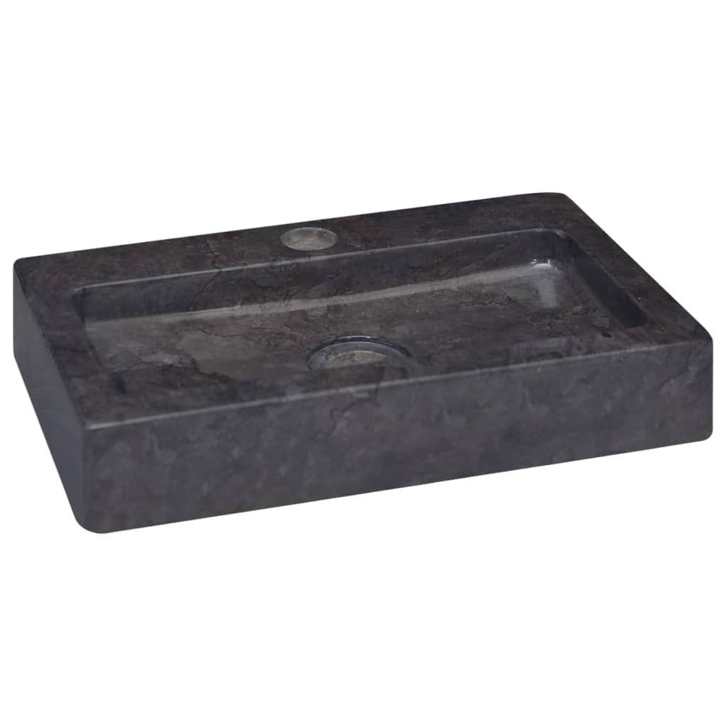 Wastafel Wandgemonteerd 38X24X6,5 Cm Marmer Crèmekleurig