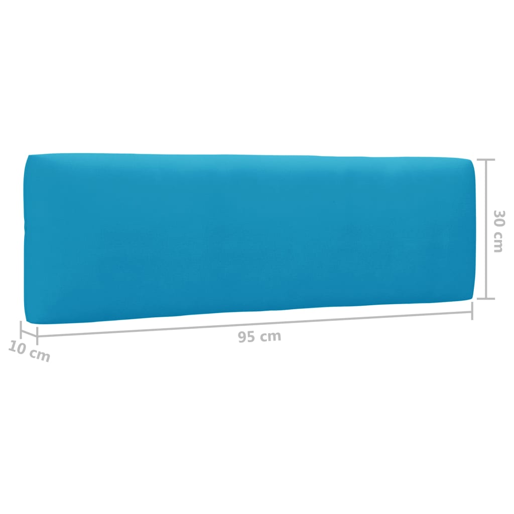 4-Delige Loungeset Pallet Met Kussens Geïmpregneerd Grenenhout Blauw 1