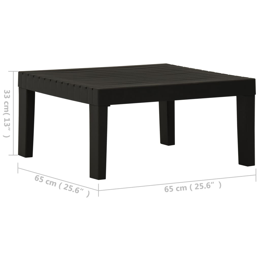 Loungetafel Kunststof Grijs