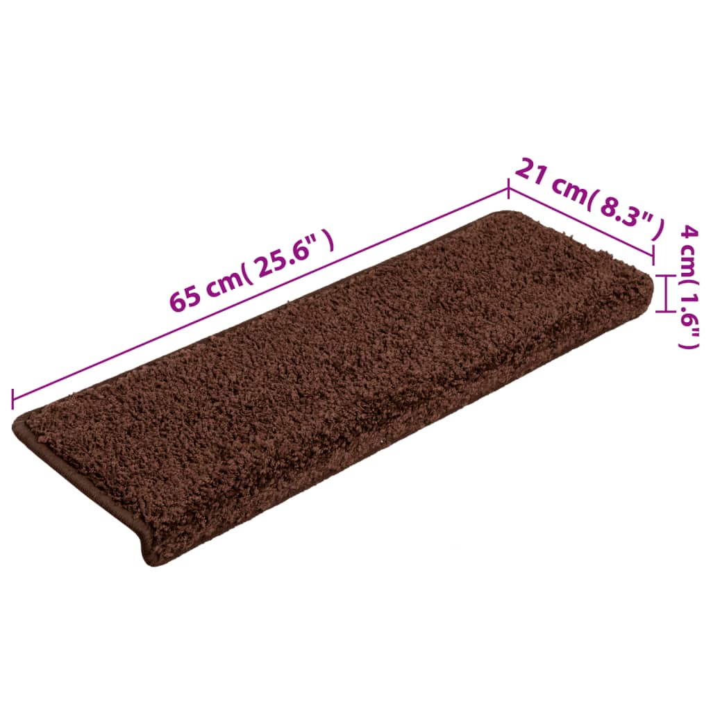 Trapmatten 65X21X4 Cm Bruin 10 Donkerbruin