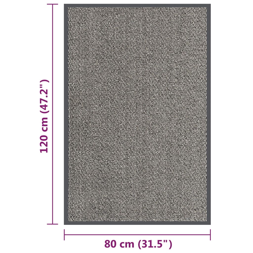 Deurmat Getuft 1 80 x 120 cm Lichtbruin