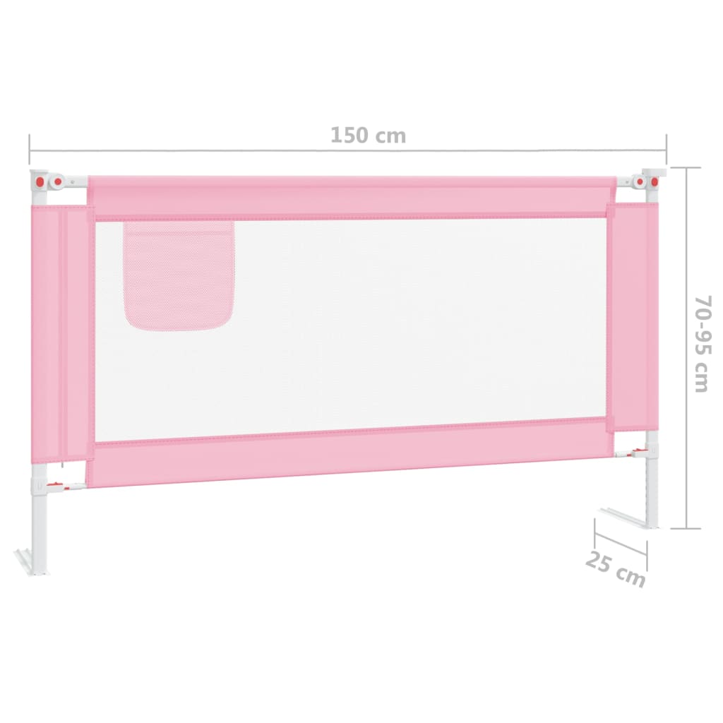 Bedhekje Peuter Stof 150 x 25 cm Roze
