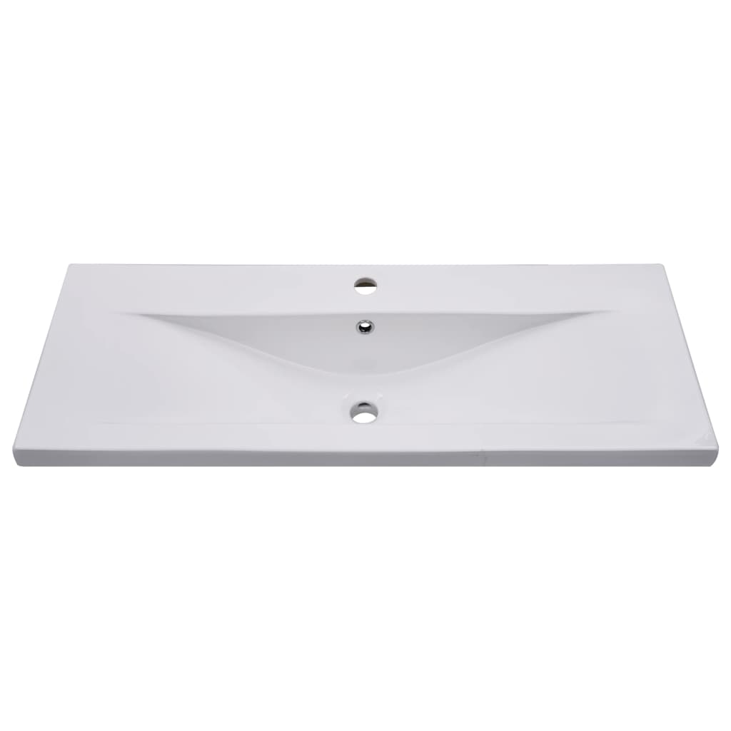Wastafelkast Met Ingebouwde Wastafel Spaanplaat 1 100 x 38.5 x 46 cm Wit