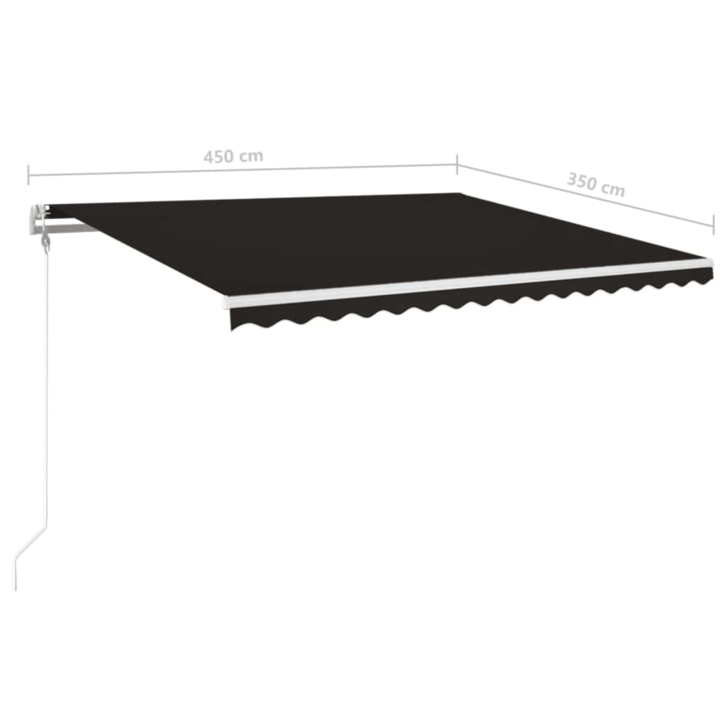 Luifel Automatisch Met Led En Windsensor 450 x 350 cm Antraciet