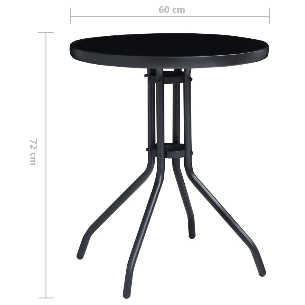 -Delige Bistroset Zwart En Atracietkleurig 3