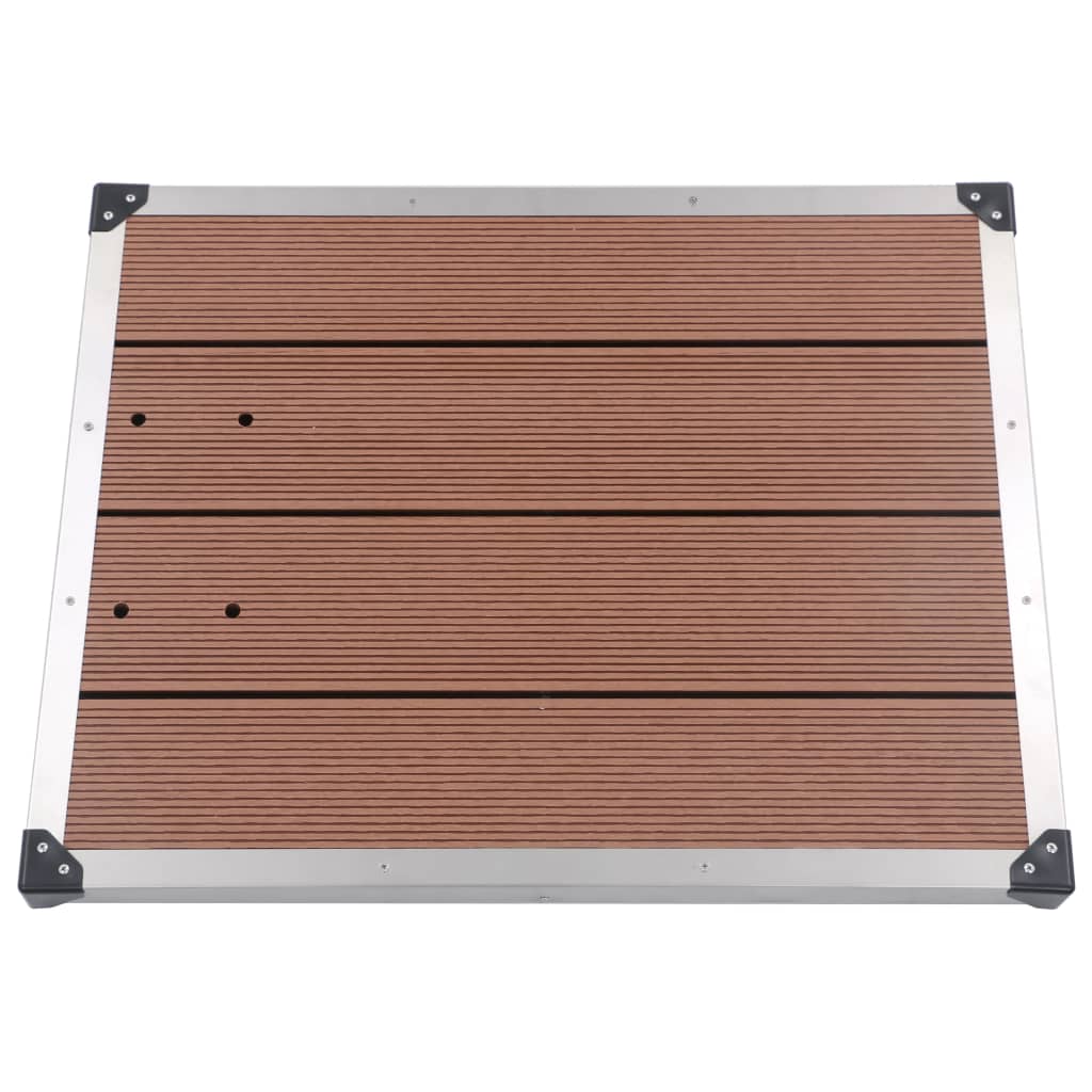 Buitendouche Met E Basis 230 Cm Roestvrij Staal 80 x 62 x 5 cm Bruin